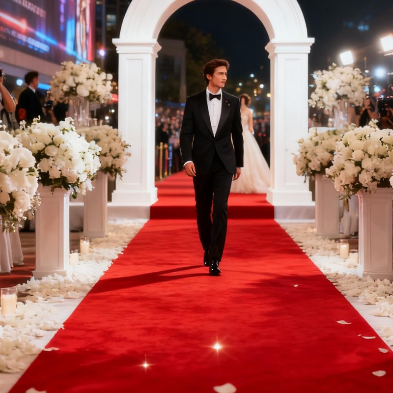 450GSM, 3ft x 20ft Red Carpet Runner for Party, Reusable