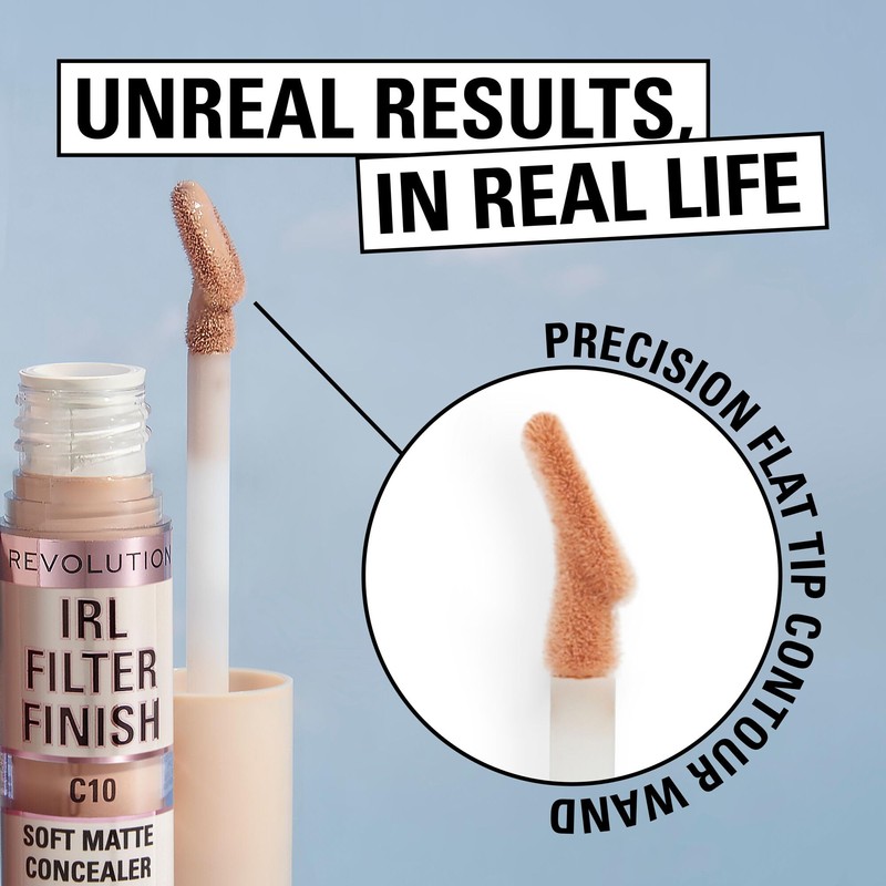 Revolution Beauty London Makeup Revolution IRL Filter Finish Concealer, Medium