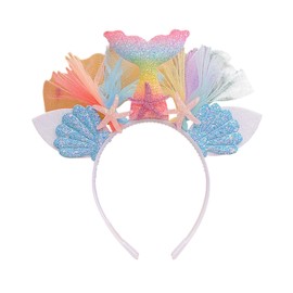 TPZORJX Mermaid headband, mermaid headband, mermaid costume accessory, headband, girls ideas, women, children, fancy dress mermaid hair accessories, fancy dress headband