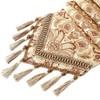 Modern Luxury Jacquard Fabric Floral Table Runners And Dresser Scarves