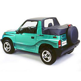 Bestop 8006215 Black Denim Windjammer for 1995-1998 Geo Tracker/Suzuki Sidekick