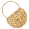 BUGUUYO Handwoven Wall Mounted Vegetable Basket Woven Holder for Kitchen