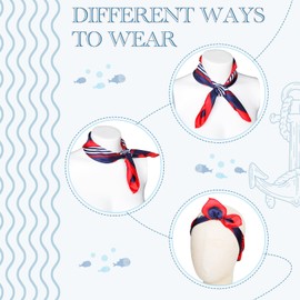 SATINIOR 2 Pack Square Satin Scarf for Women Neck Head Hair Scarves 24 x 24 Inch Bandanas for Ladies (Charming Style, 23.6 x 23.6 Inch)