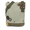 Chala Canvas Cross-body Purse Roomy Messenger (Bag Only) (Sand)