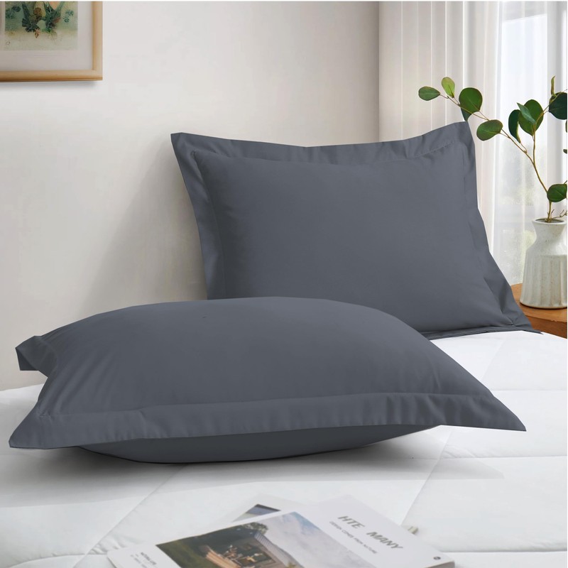 LYMA Bedding Pillow Cases 2 Pack, Ultra Soft Breathable Oxford