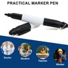 Bcautay 24 Pcs Mini Permanent Markers with Golf Keychain Clips