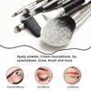 Reise-Make-up-Pinsel-Set, Make-up-Pinsel mit Etui für Foundation, Puder, Concealer, Lidschatten, 8