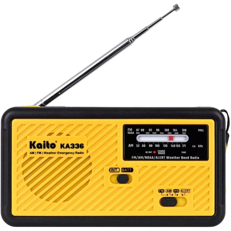 Kaito KA336 Emergency AM FM NOAA Weather Alert Radio with