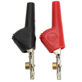Test Clips with Needle, 1 Set Crocodile Alligator Clips, 25mm Opening Non Stripping Test Clips with Needle PVC Cupronickel Electrical, Current Probes