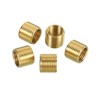 PATIKIL M12-M10 Sleeve Reducing Nuts 5pcs 10mm Threaded Hollow Tube