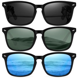 Ougenni Sunglasses Womens Trendy Classic Retro Style Polarized Sunglasses for Women and Men UV Protection