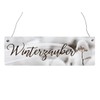 Interluxe Wooden Sign - Winter Magic Snow - Christmas Japandi