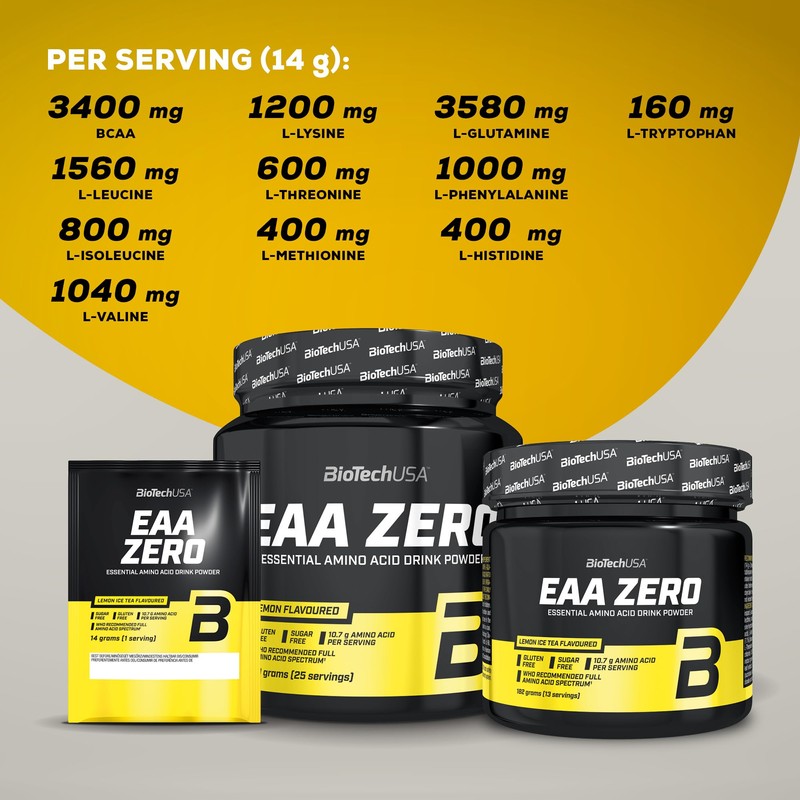 BioTechUSA EAA Zero - Essential Amino Acid Power | 7160mg