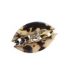 VINGTAINE H-955-BE- Tortoise Shell Style Domed Hair Claw Hair Clip