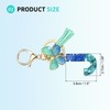 SUIKIHUM Initial Letter Keychains, (1.5"x1.06" Mini Letter Butterfly KeyChain) Resin