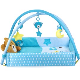 Baby Play Gym & Activity Mat for Boys Unisex with Developmental Hanging Toys for Infants Toddlers and Newborns Ages 0 +