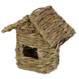 Kerbl Pet Grass House for Birds, Bird House, Bird Nest, Shelter, Nesting Box, 17 x 11 x 17 cm