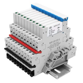 ReleyWell 24 V Relay for DIN Rail, 6 A 250 VAC/30 VDC, 5 Pin Slim, Pack of 10