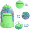 Yharnamite Beach Toy Backpacks, Foldable Mesh Drawstring Backpack Portable Large