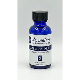 Dermalure Jessner Solution Acid Peel 14% 1oz. 30ml (Level 2 pH 1.9) - Exfoliating, Brightening, Improves Skin Texture and Tone - Face Peel - Facial-Alpha-Beta-Peels