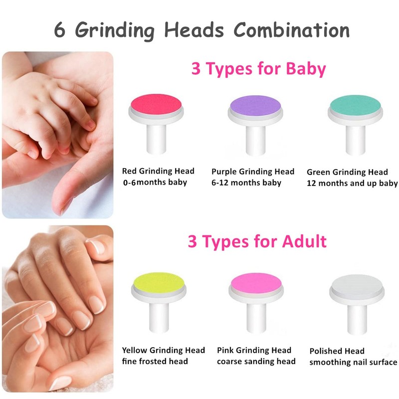Baby Nail Trimmer Electric Baby Nail File Safe Baby Nail