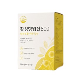 Homocysteine ​​Activated Folic Acid 800 Folic Acid Zinc Nutrient, 1 ea, 60 tablets / 호모시스테인 활성엽산 800 엽산 아연 영양제, 1개, 60정