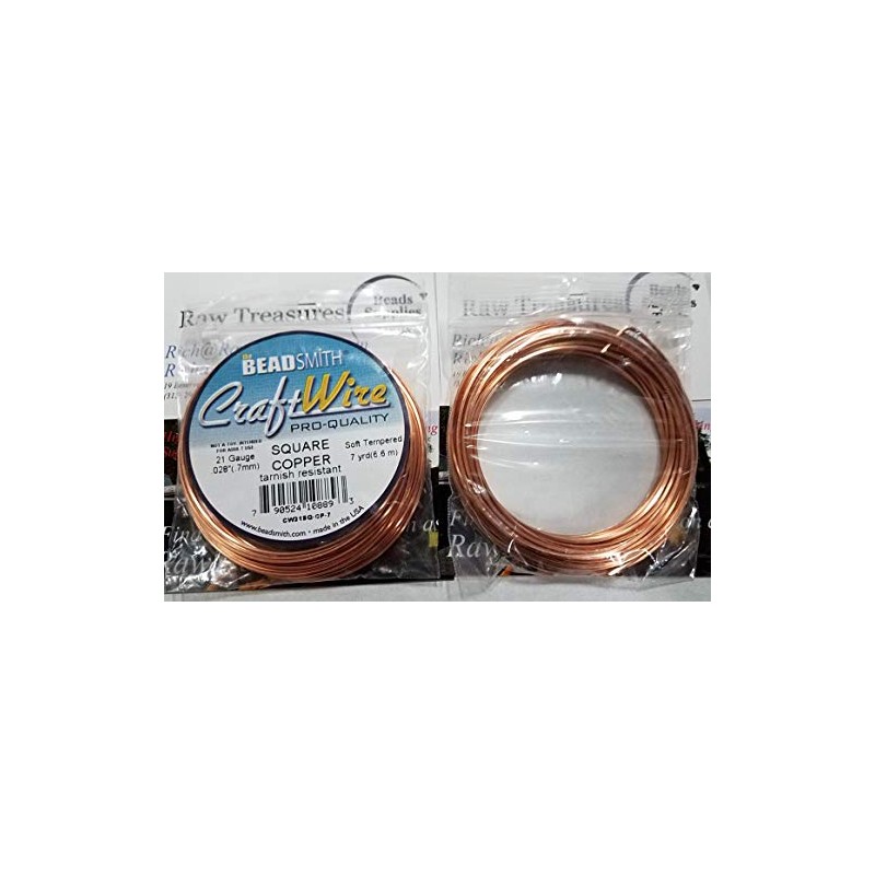 21 Ga Square Copper Craft Wire Copper Color