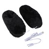 USB Heating Shoes Men Women Washable Outdoor Soft Plush Electric