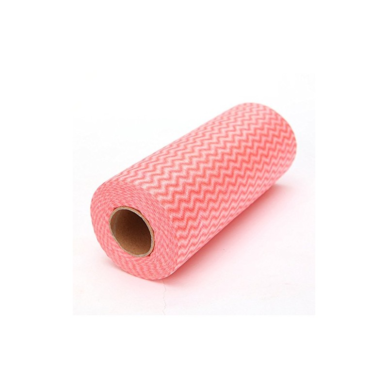 Roll of 50pcs Multipurpose Non-woven Fabric Nonstick Wiping Rags House