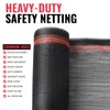 SEALTECH Heavy Duty Safety Debris Netting Rolls - Fire Retardant,1/16"