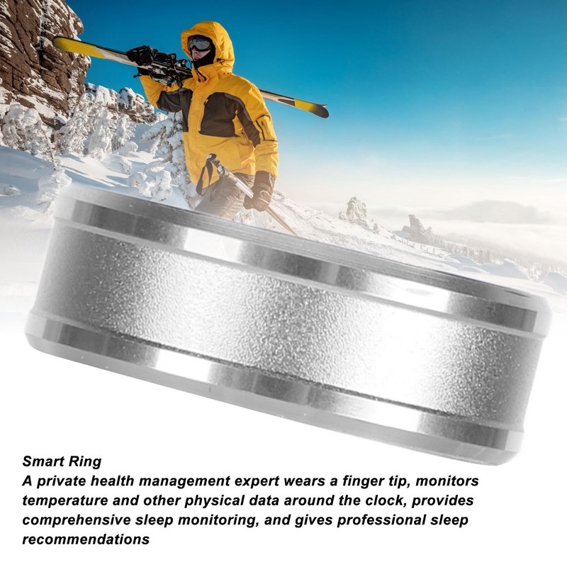 Smart Ring IP68 Waterproof Health Tracker Sleep Monitoring Bluetooth Fitness