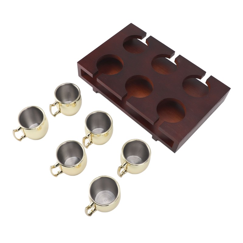 6Pcs Mule Mug Holder Set Sturdy Hammered Cocktail Drink Beer