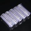 100 Pcs 25 mm Coin Holder Capsules Clear Round Plastic