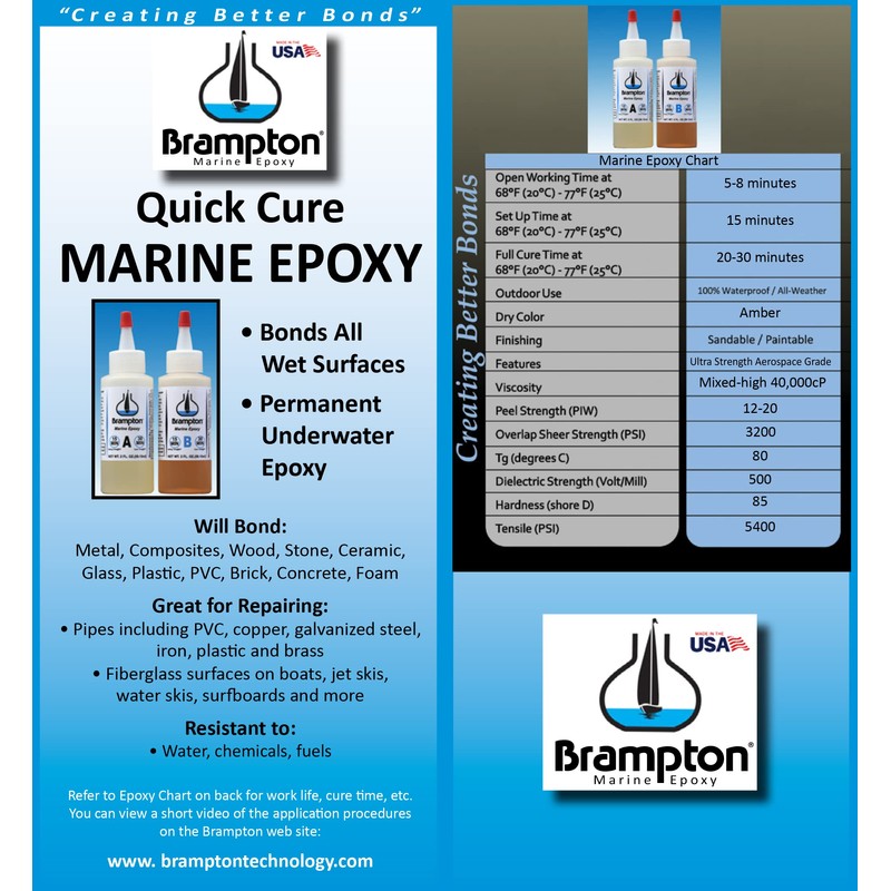 Brampton Marine Epoxy Strong Bonding for Boat Repair - Bonds