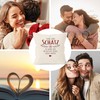 MoonWorks® Cushion Cover Saying "Keine Sorge Schatz ich werde Dich