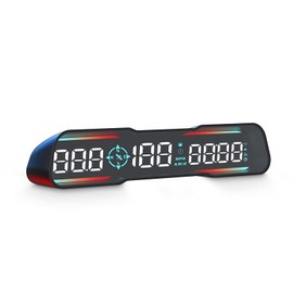 Qfansi Digital GPS Speedometer Universal Head Up Display for Car Large LCD Display HUD Gauge with MPH Speed Fatigued Driving Alert Overspeed Alarm Trip Meter for All Vehicle (G19)