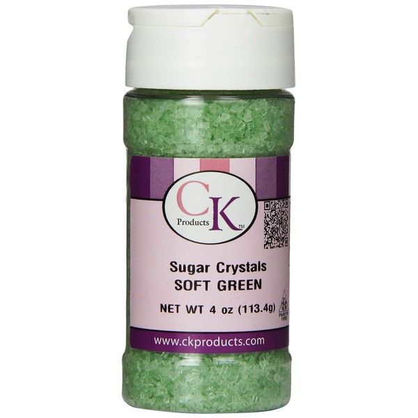 CK Products 4 Ounce Sugar Crystals Bottle, Soft Green
