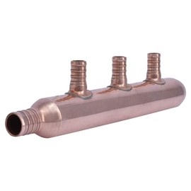 SharkBite 3 Port Closed Crimp Copper Multi-Port Tee, Plumbing Fittings, PEX Pipe, PE-RT, 22786