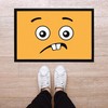 MoonWorks® Doormat with Emoji Emote Face Emotion Print Non-Slip &