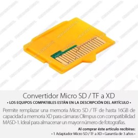MD Convertidor Micro Sd / Tf A Xd Adaptador Para Cámara Olympus