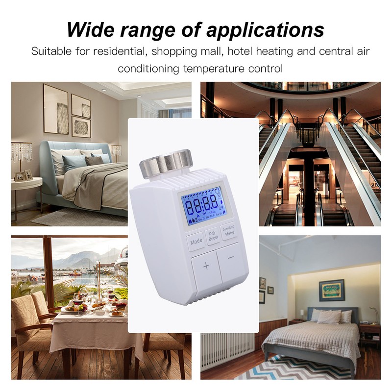 Smart Thermostat Radiator Temperature Controllable Wireless ABS Heating Valve for