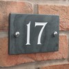 Slate Engraved House Number 17
