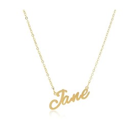 Name Necklaces made from Stainless Steel by Zotair (Jane Gold)