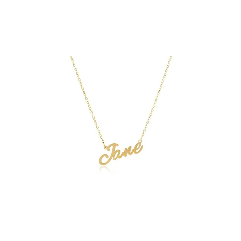 Name Necklaces made from Stainless Steel by Zotair (Jane Gold)