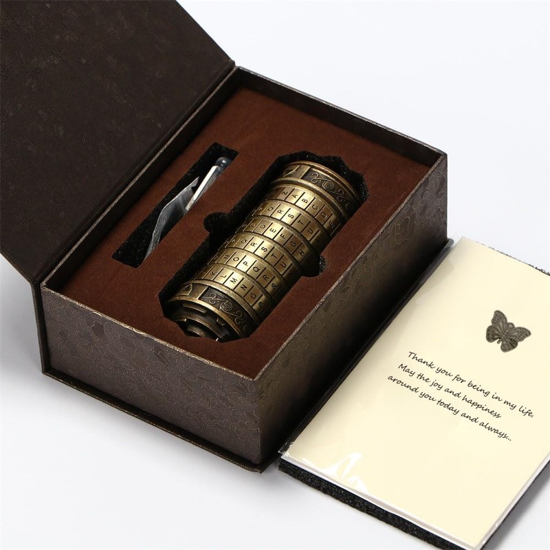 Unique Valentines Gift Cryptex Da Vinci Code Mini Cryptex Lock
