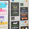 Juvale 20-Pack 13x19 in Motivational Classroom Posters - Chalkboard-Style Wall