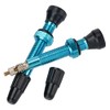 Valvula Francesa Tubeless Bicicleta Largo Aluminio MTB 40mm Par (Azul)