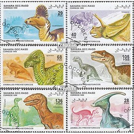 Sahara issue the Government in Exile without Validity in international. Postal 1995 Prehistoric Animals (Stamps for collectors) Amphibians / reptiles / dinosaurs