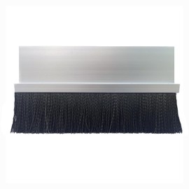 JaCor Heavy-Duty 2 in. Nylon Brush Seal Weatherproofing, 2.0 in. Brush Seal x 2.4 in. Straight Holder x 4 ft Long (2pk)