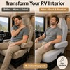 SummerCool RV Seat Covers for Captains Chairs,Faux Leather Camper Seat